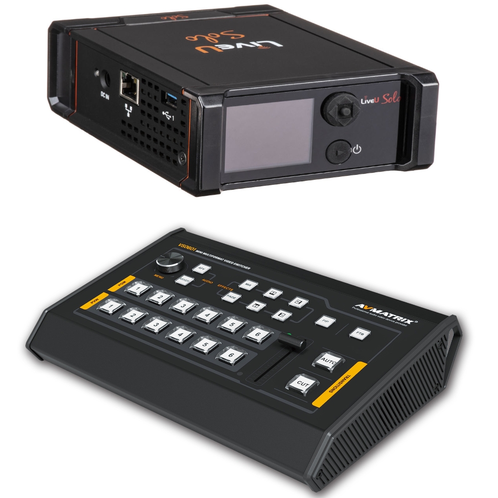 LiveU Solo HDMI + AVMATRIX VS0601 (Live Kit)