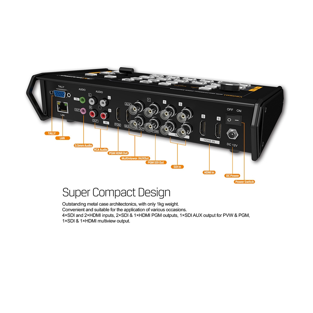 LiveU Solo HDMI + AVMATRIX VS0601 (Live Kit)