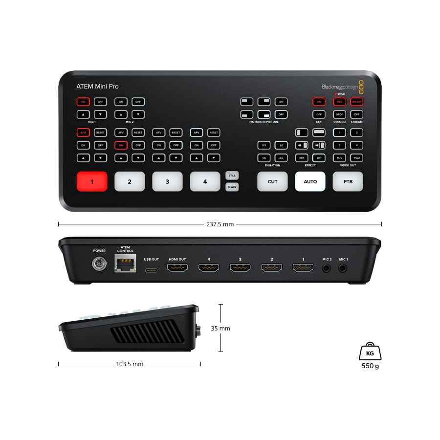 ³�������� Blackmagic Design ATEM Mini Pro (SWATEMMINIBPR)