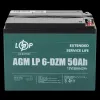 Тяговий свинцево-кислотний акумулятор LP 6-DZM-50 Ah