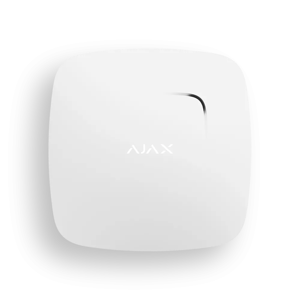 ����������� ������ ���� � ��������� ����������� � ������� ���� AJAX FireProtect Plus (white)