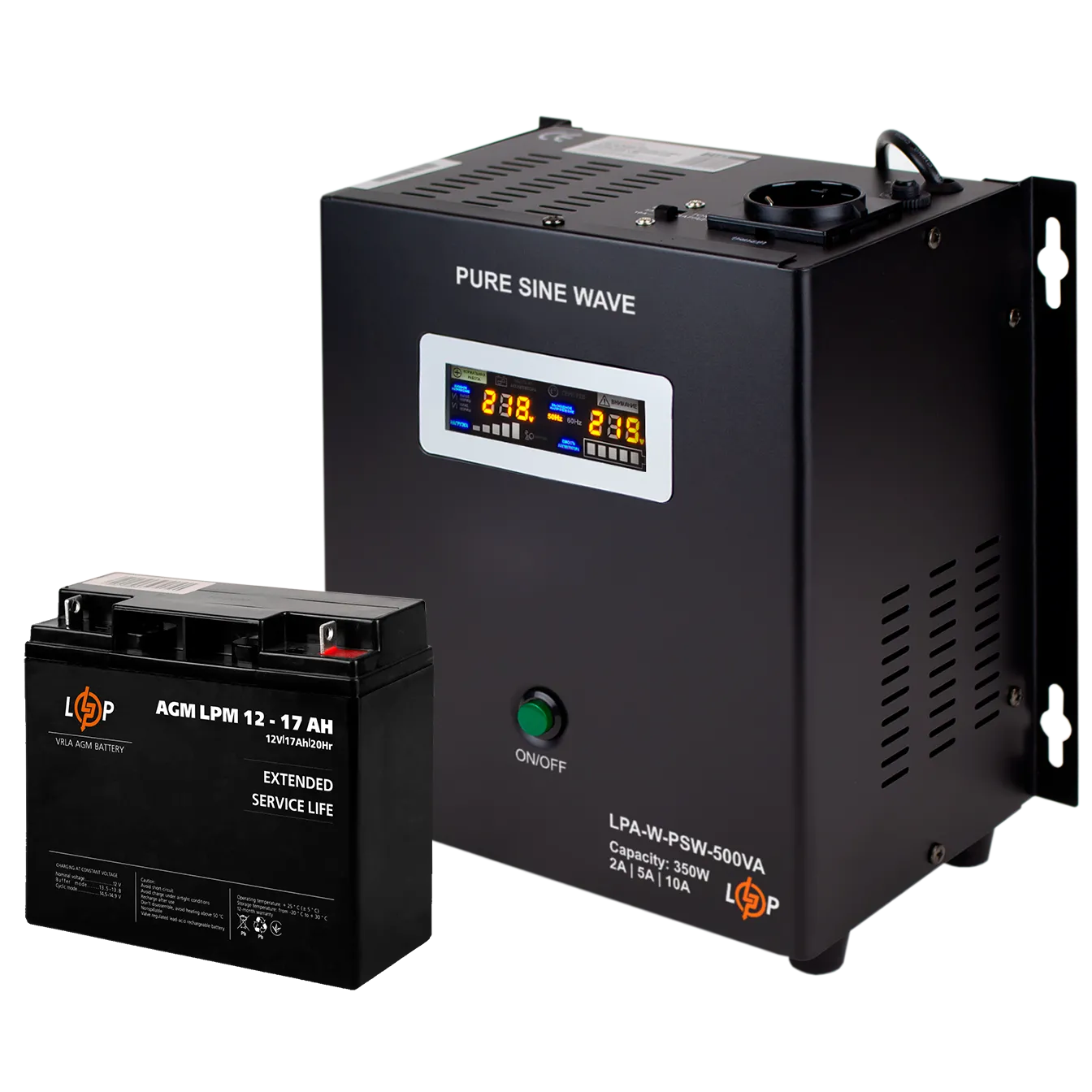 �������� ���������� �������� ��� ����� LP (LogicPower) ��� + AGM ������� (UPS A500 + ��� AGM 220W)