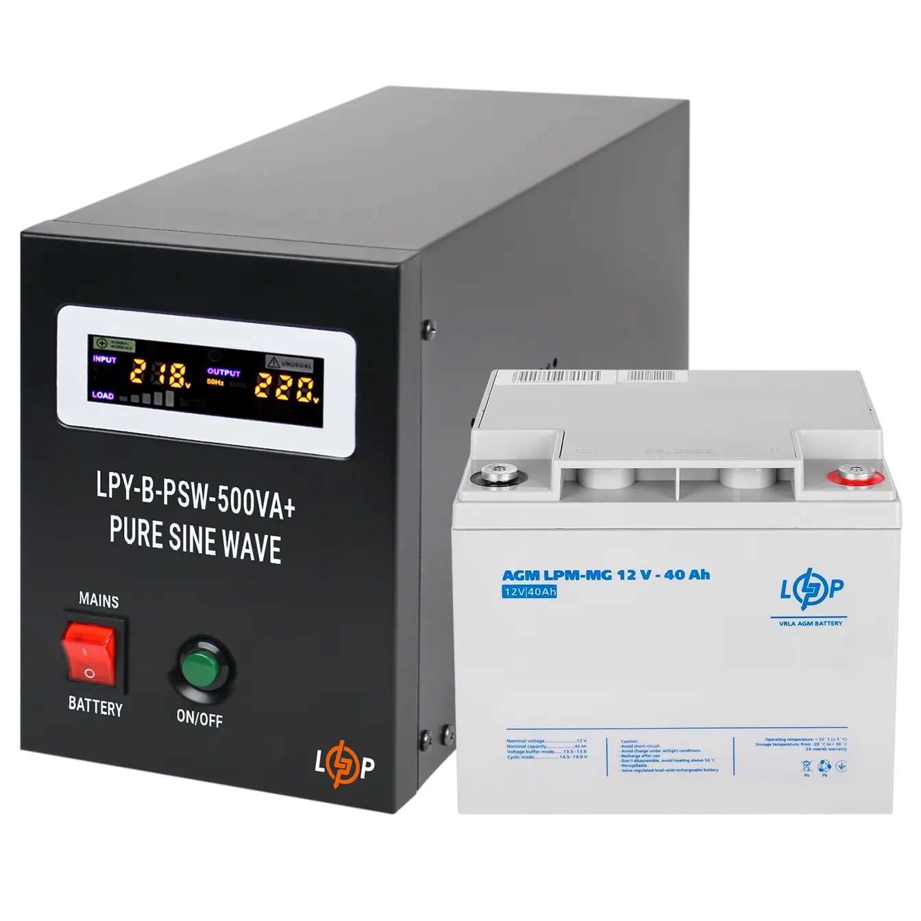 �������� ���������� �������� ��� ����� LP (LogicPower) ��� + ������������ ������� (UPS B500 + ��� MG 520W)