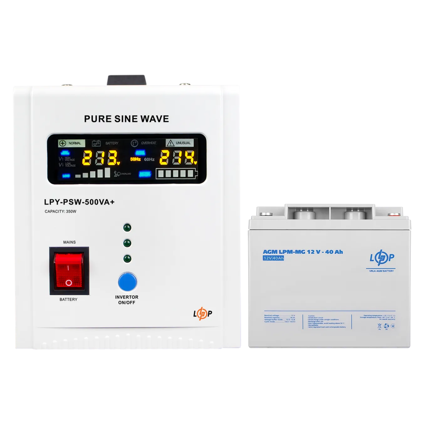 �������� ���������� �������� ��� ����� LP (LogicPower) ��� + ������������ ������� (UPS 500 + ��� MG 520W)