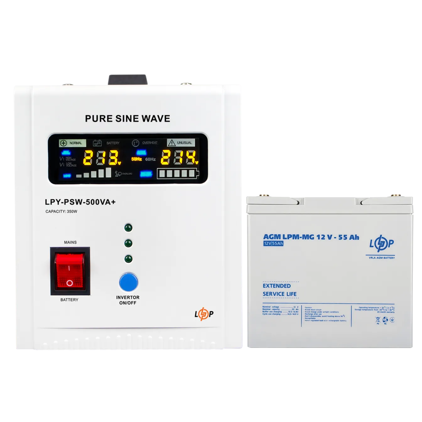 �������� ���������� �������� ��� ����� LP (LogicPower) ��� + ������������ ������� (UPS 500 + ��� MG 720W)