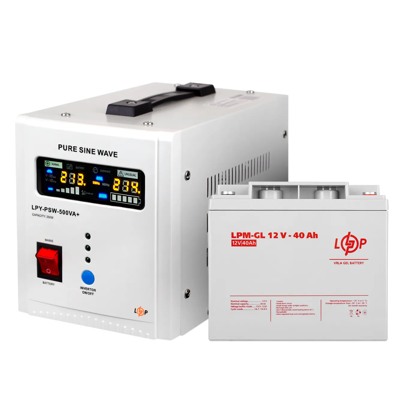 �������� ���������� �������� ��� ����� LP (LogicPower) ��� + ������ ������� (UPS 500 + ��� GL 520W)