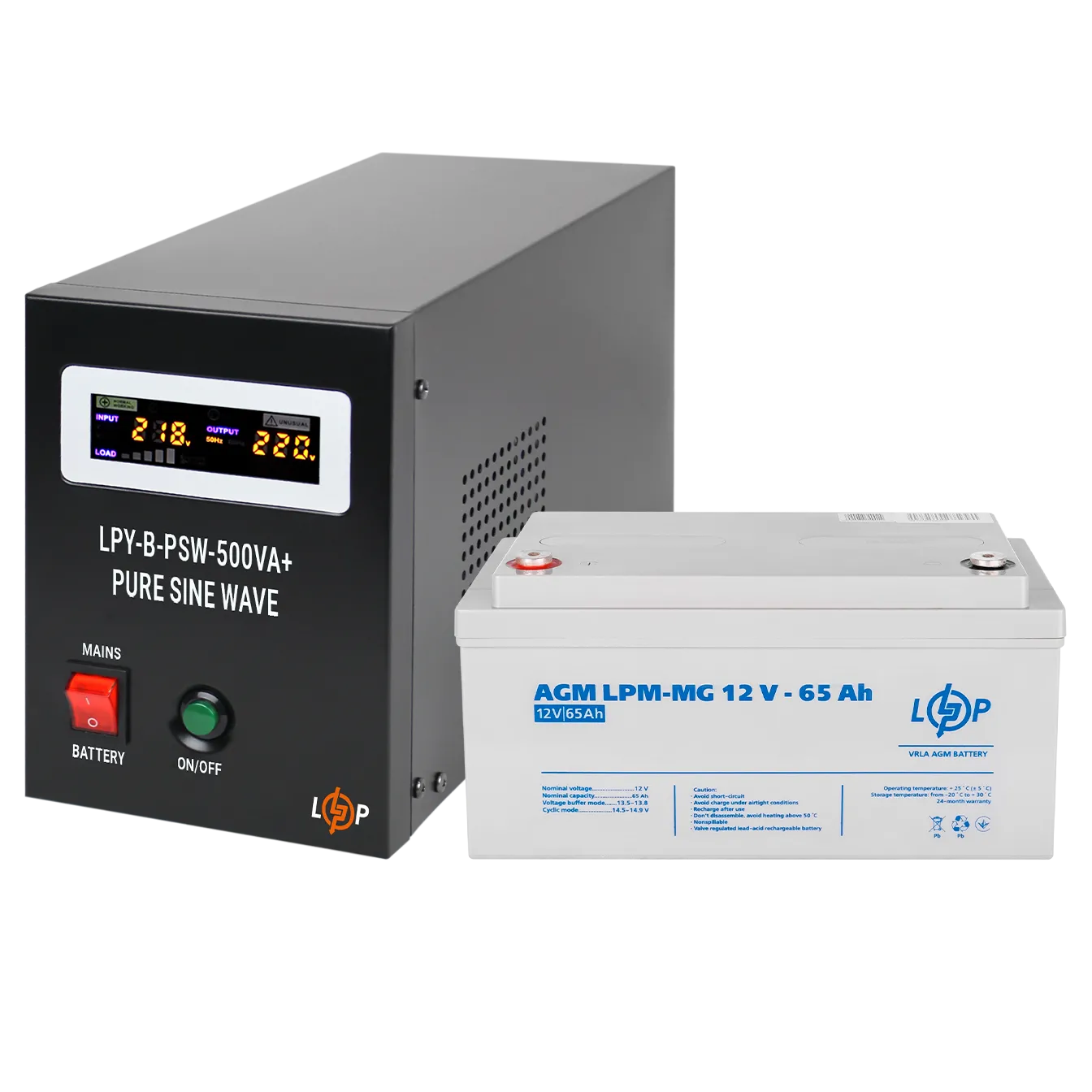 �������� ���������� �������� ��� ����� LP (LogicPower) ��� + ������������ ������� (UPS B500VA + ��� MG 900W)