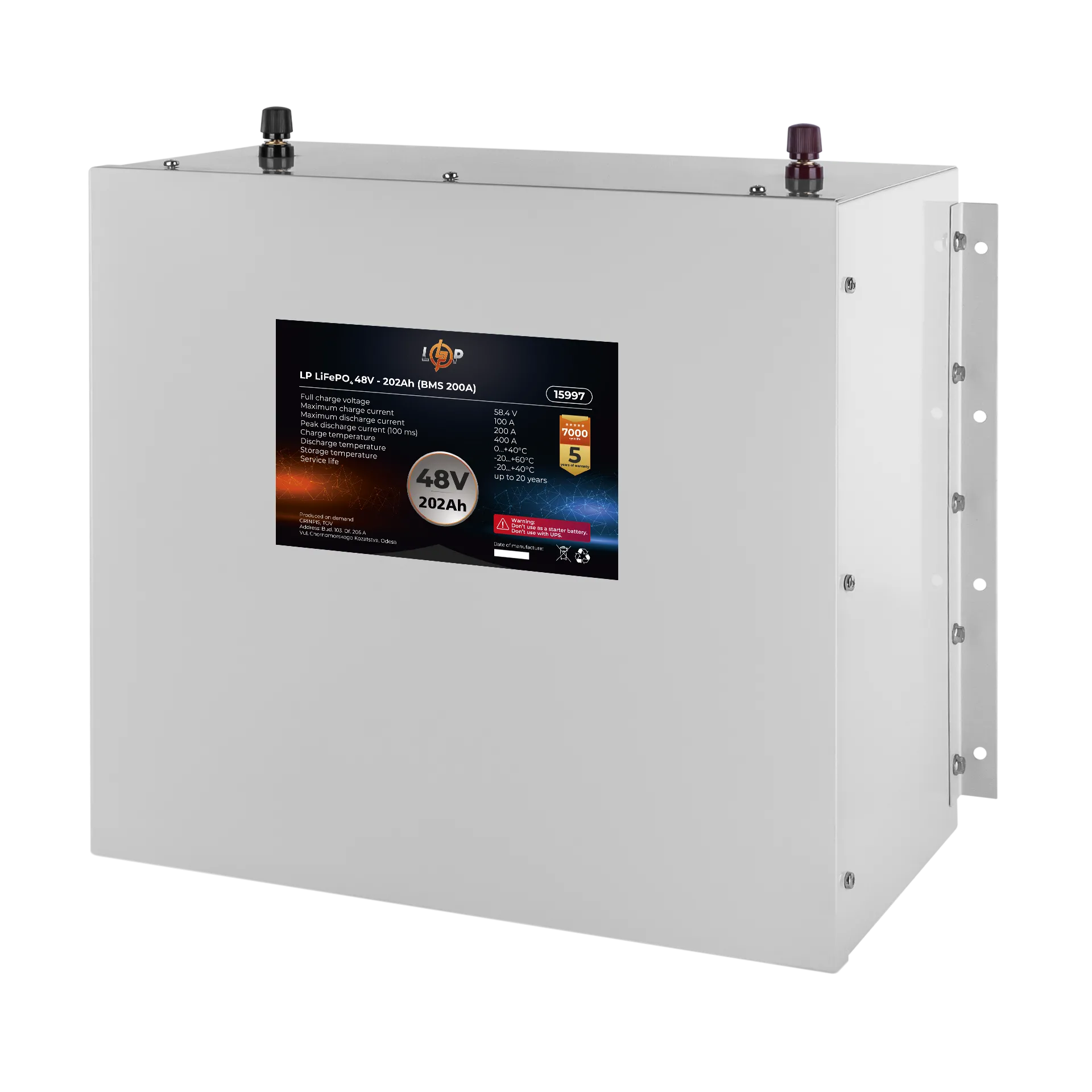 ���������� LP LiFePO4 48V (51,2V) - 202 Ah (10342Wh) (BMS 200A) ������