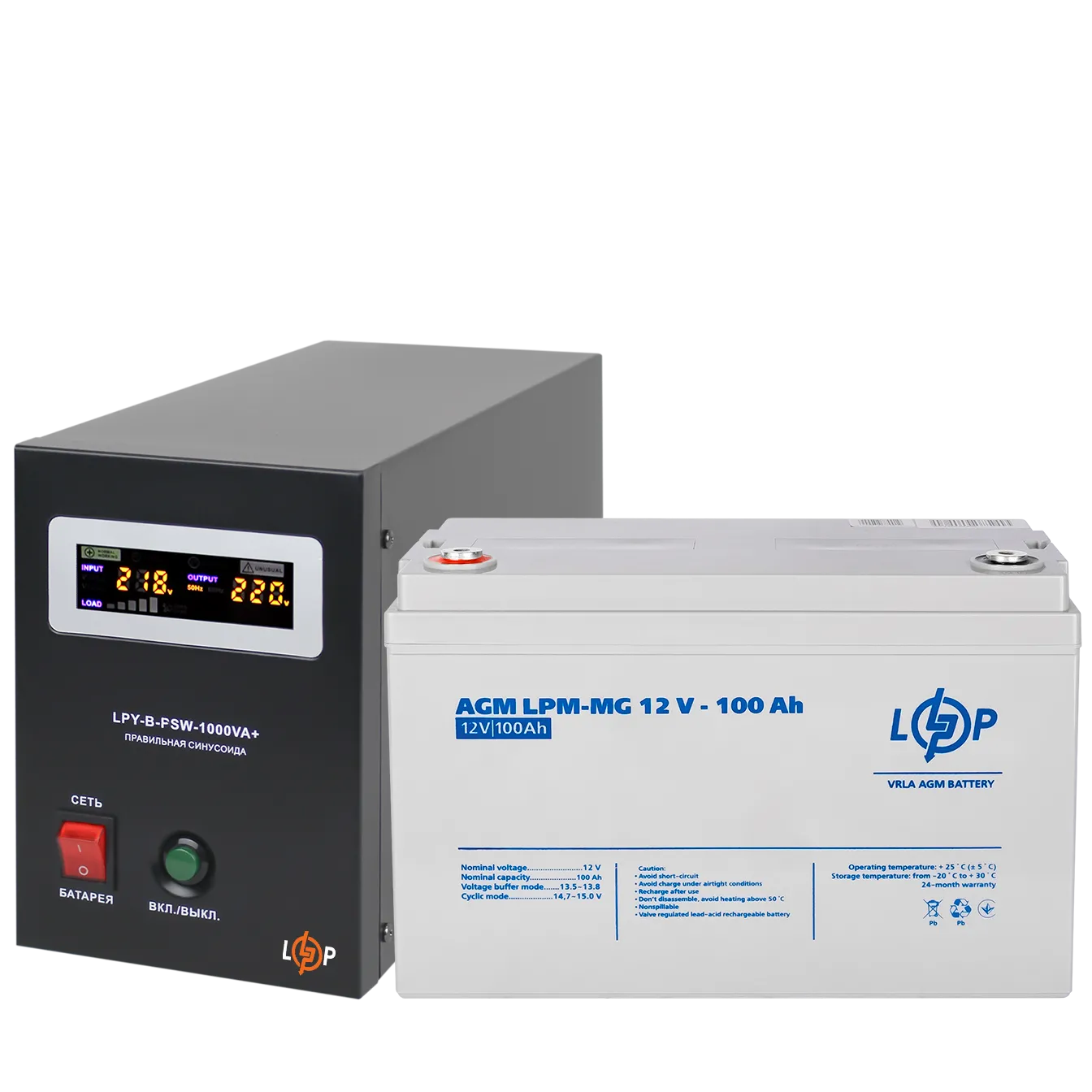 �������� ���������� �������� LP (LogicPower) ��� + ������������ ������� (UPS B1000 + ��� MG 1280W)