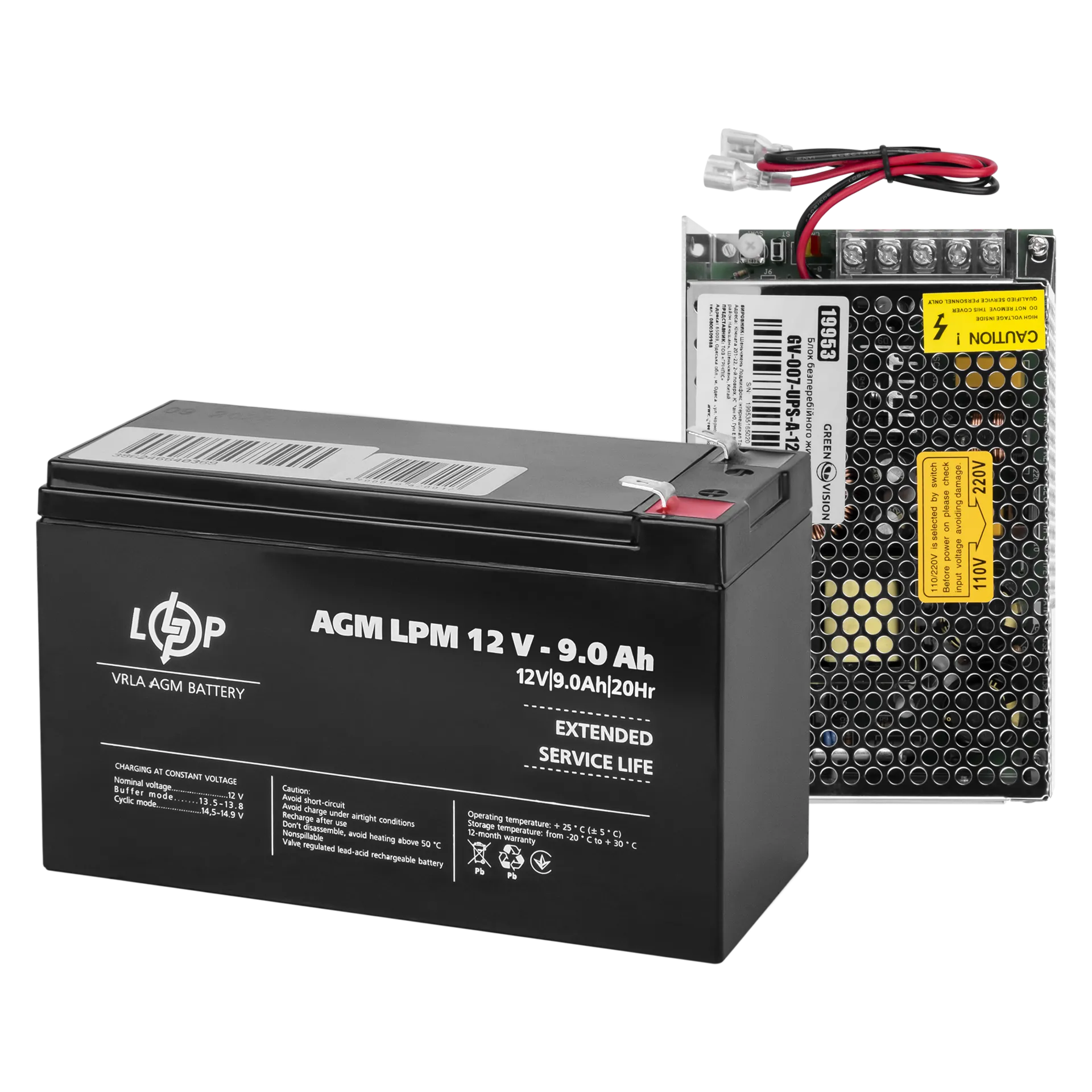 ���� ������������� �������� � ��� GV-007-UPS-A-1203-8A-9Ah