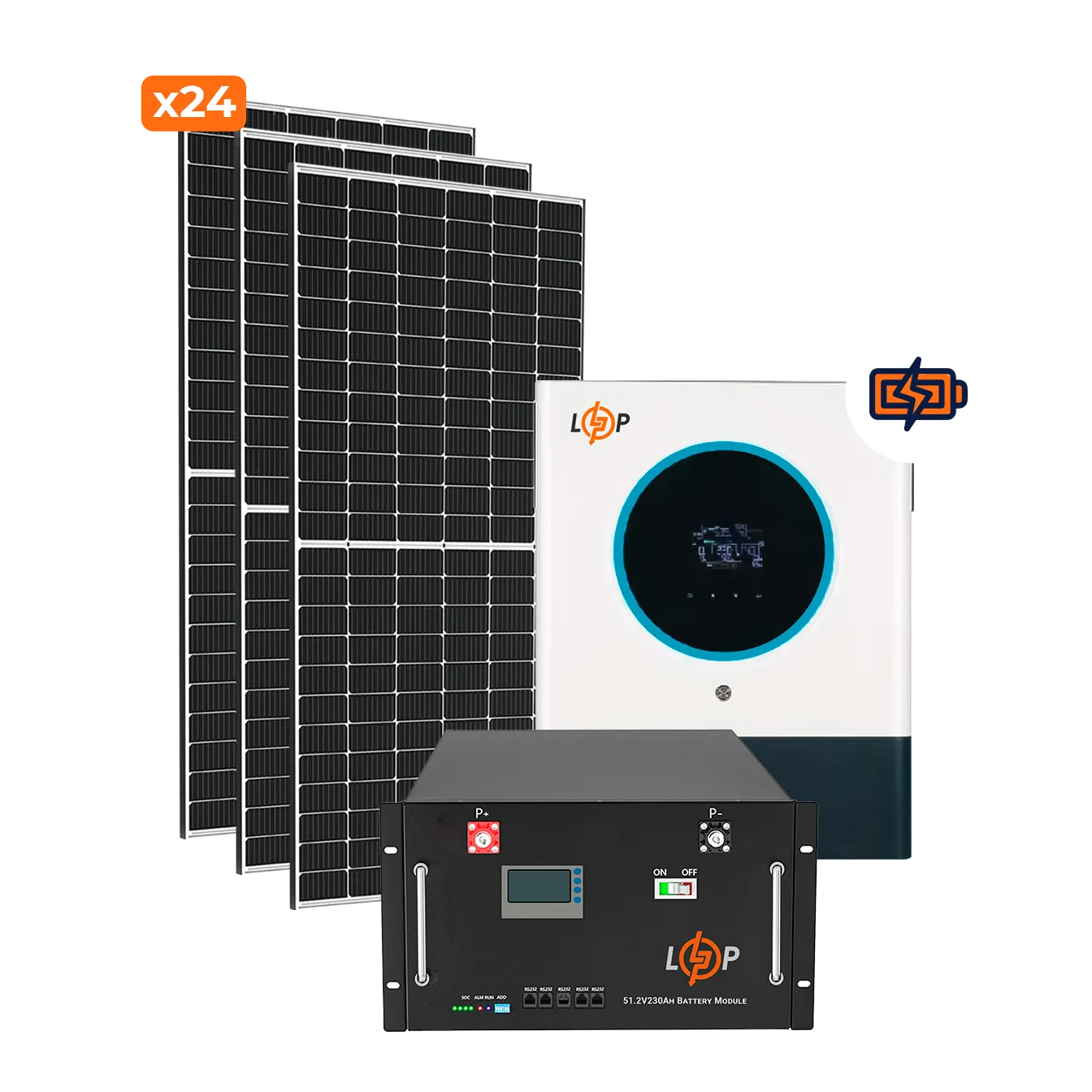 ������� �������������� (���) ������ + 11kW ��� 11kWh LiFePO4 230 Ah
