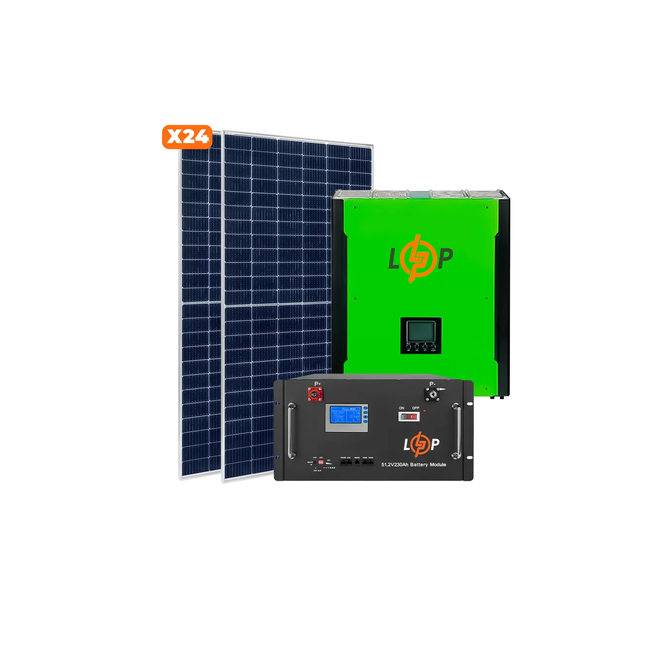 ������� �������������� (���) ������ + GRID 3� 10kW ��� 11kWh LiFePO4 230 Ah