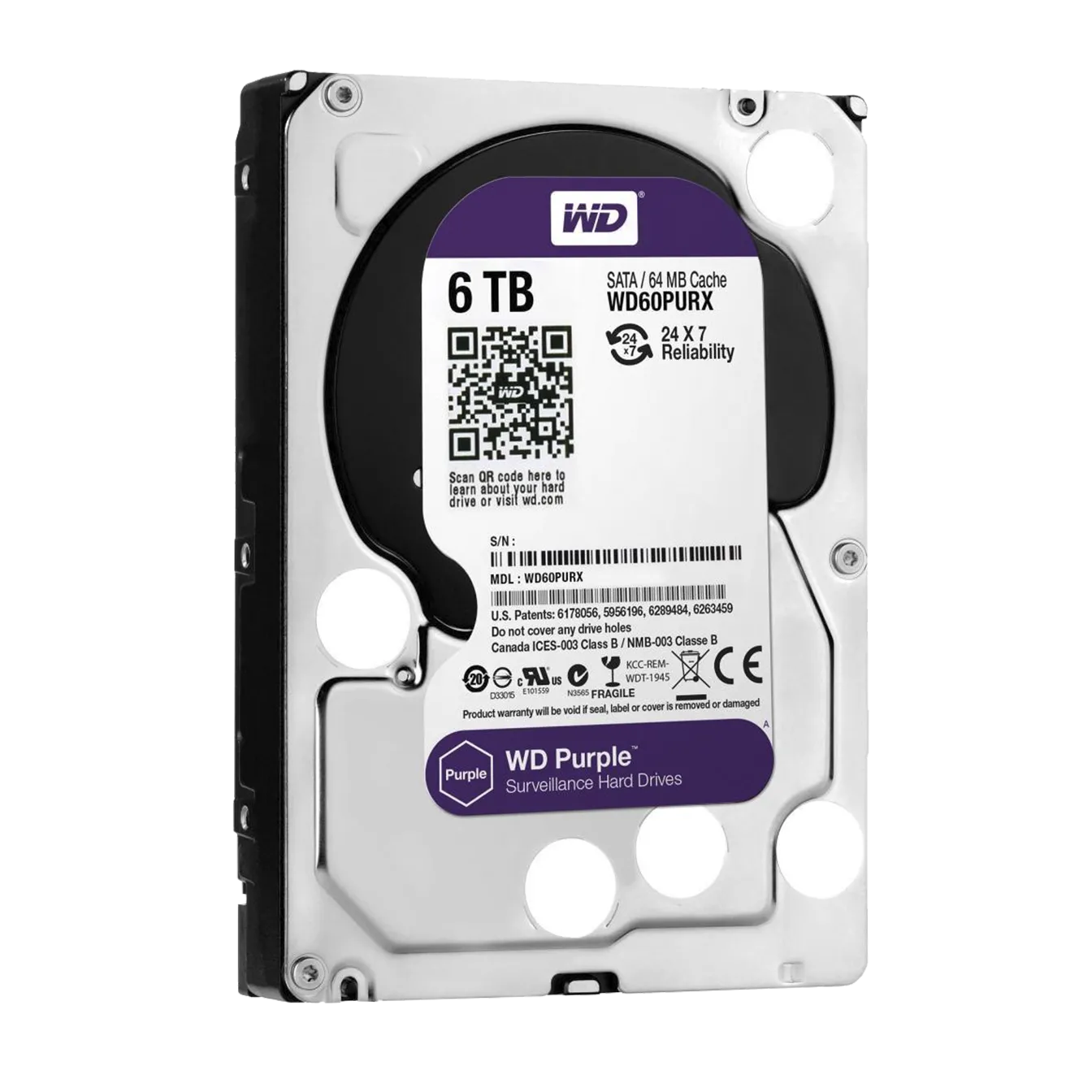 �������� ���� Western Digital 6TB Purple (WD60PURX)