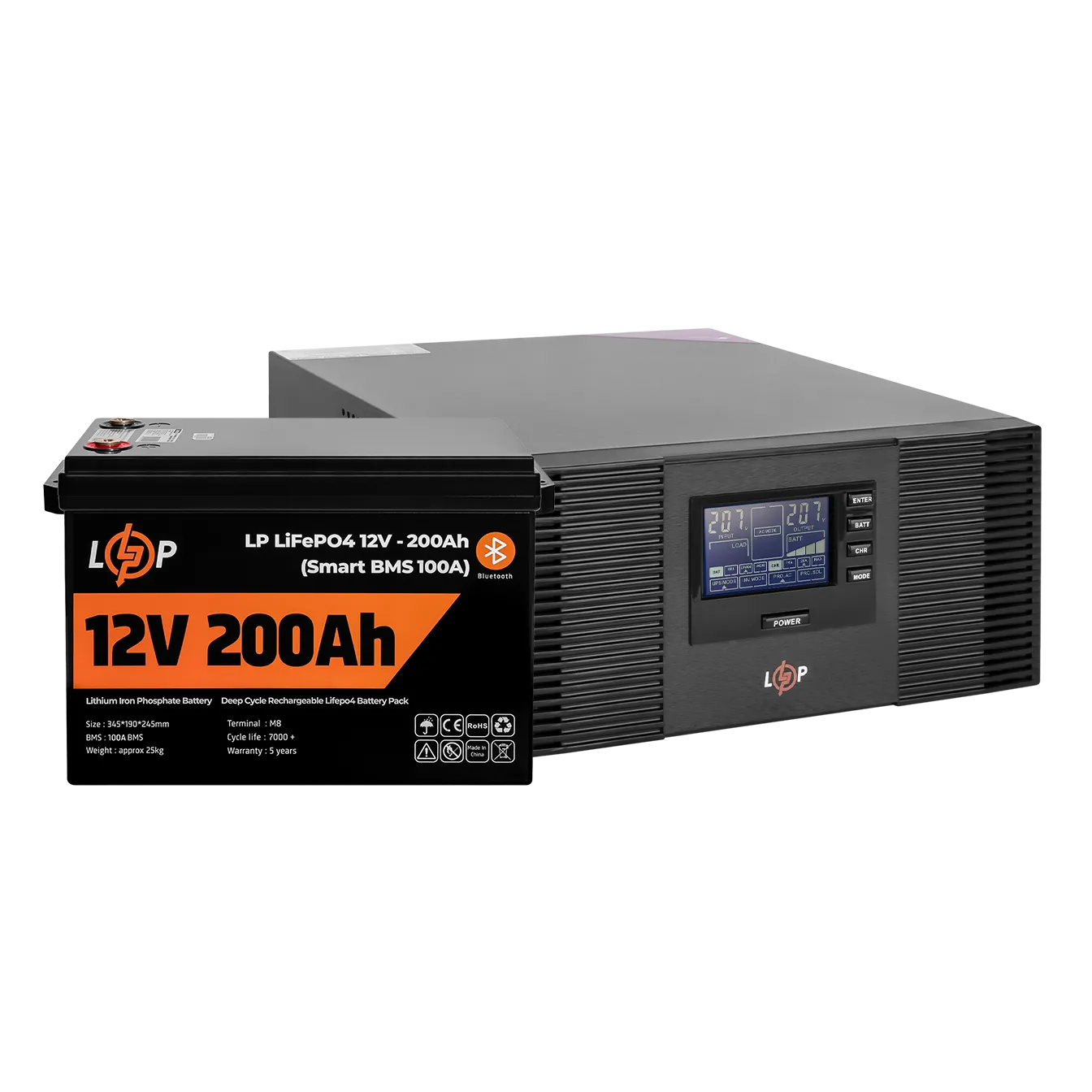 �������� ���������� �������� LP (LogicPower) ��� + ���� (LiFePO4) ������� (UPS B1500+ ��� LiFePO4 2560W)