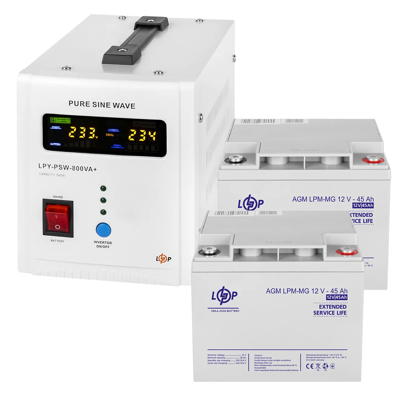 �������� ���������� �������� LogicPower 800 + ������������ ������� 1080 ���� (UPS 800+ ��� MG 1080W)