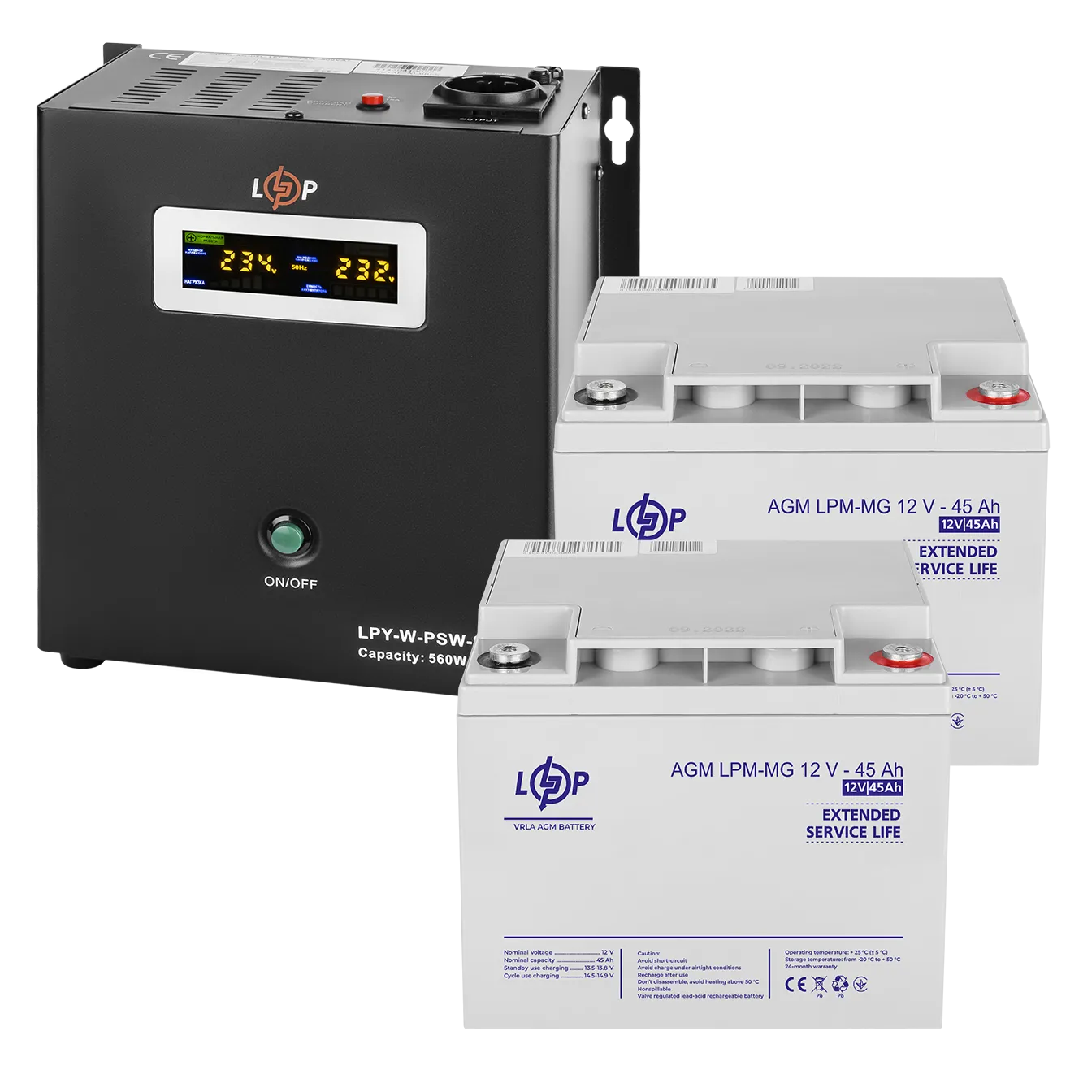 Комплект резервного живлення LogicPower W800 + мультигелева батарея 1080 Ватт (UPS W800+ АКБ MG 1080W) Комплект резервного живлення LogicPower W800 + мультигелева батарея 1080 Ватт (UPS W800+ АКБ MG 1080W)