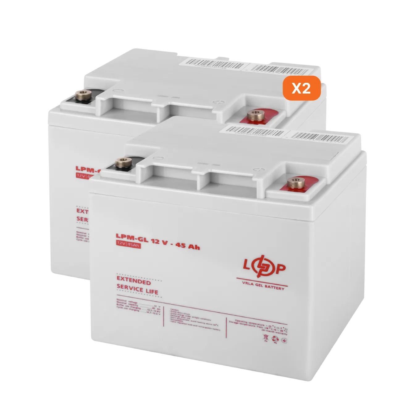 �������� �� ���� ������������� ������� ������� ��� ��� 12V 90Ah (45Ah + 45Ah) 1080Wh