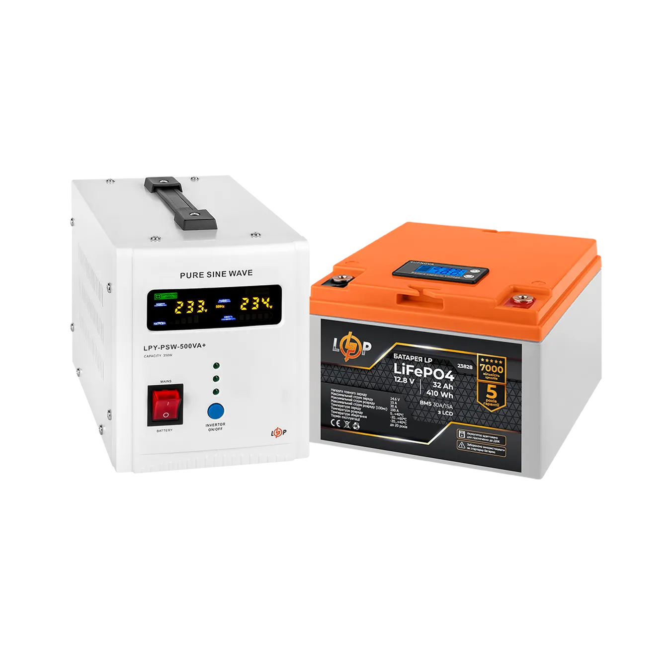 �������� ���������� �������� LP (LogicPower) ��� + ���� (LiFePO4) ������� (UPS �500+ ��� LiFePO4 410W)