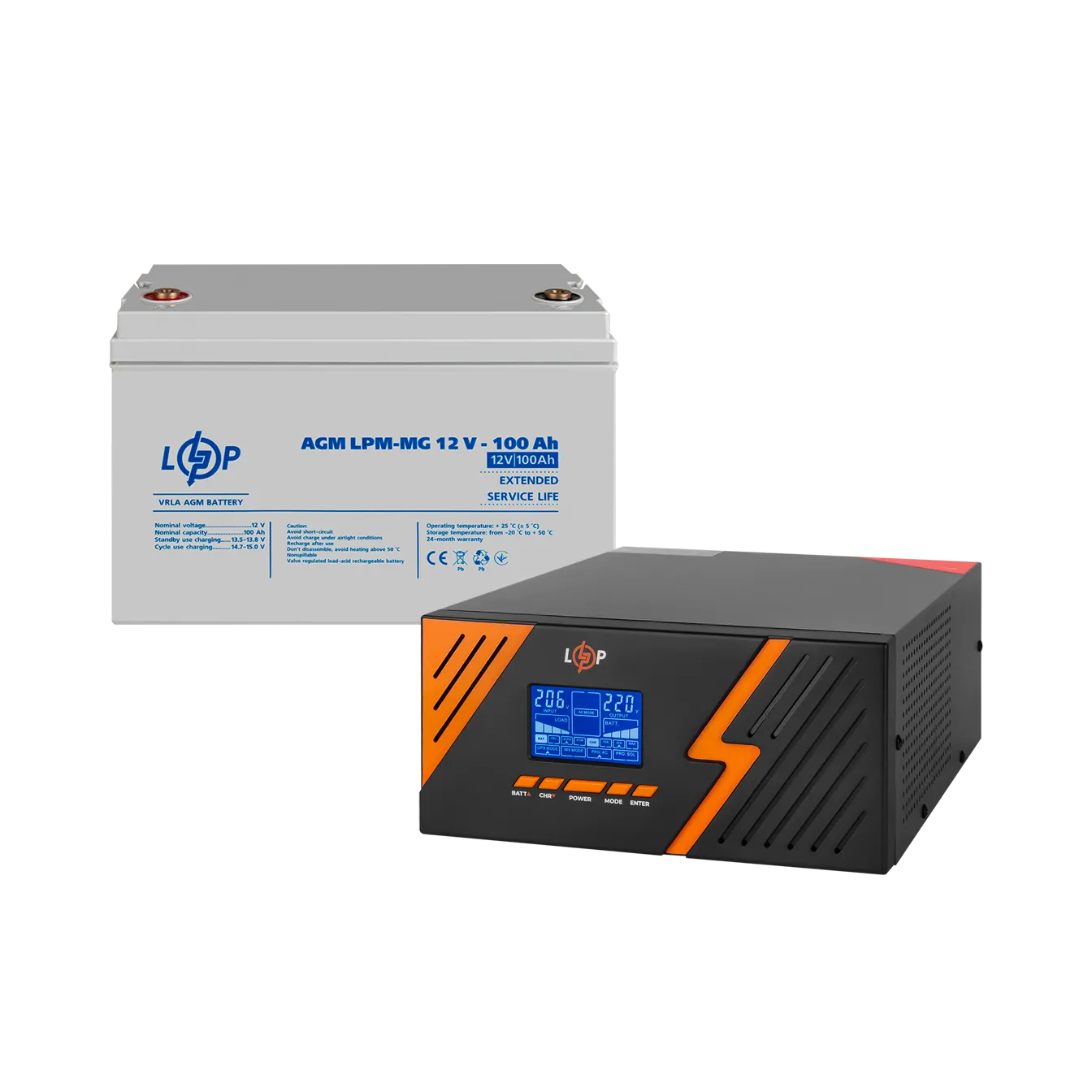 �������� ���������� �������� LP (LogicPower) ��� + ������������ ������� (UPS B1500 + ��� MG 1200Wh)