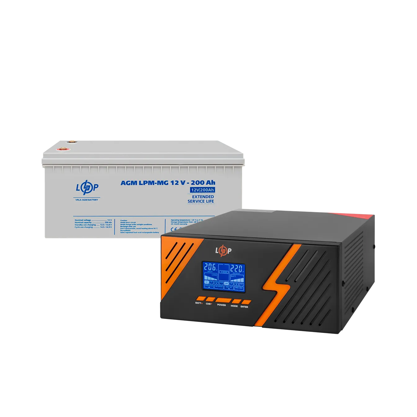 �������� ���������� �������� LP (LogicPower) ��� + ������������ ������� (UPS B1500 + ��� MG 2400Wh)