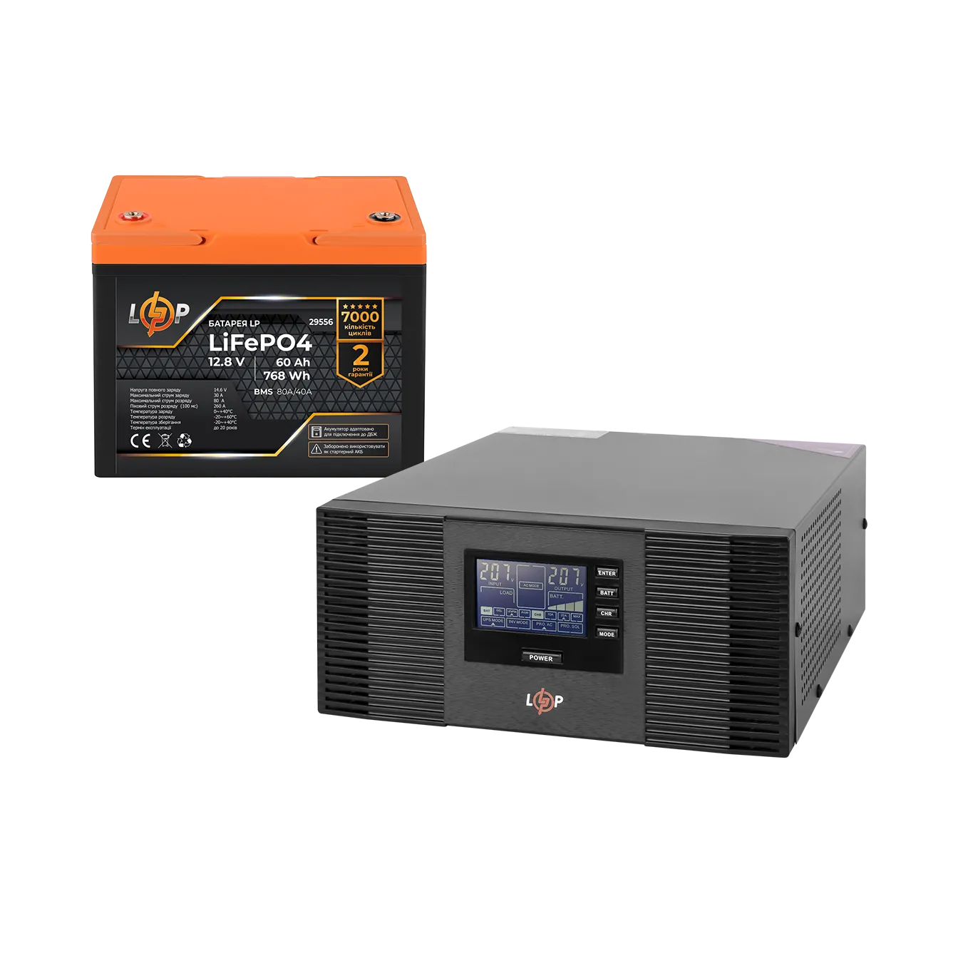 �������� ���������� �������� LogicPower B1500 + ���� (LiFePO4) ������� 768 Wh