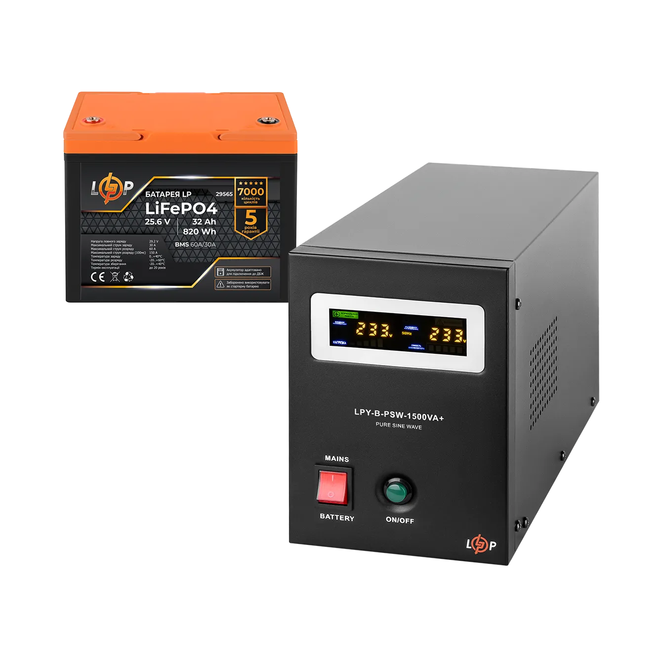 �������� ���������� �������� LogicPower B1500 + ���� (LiFePO4) ������� 820 Wh