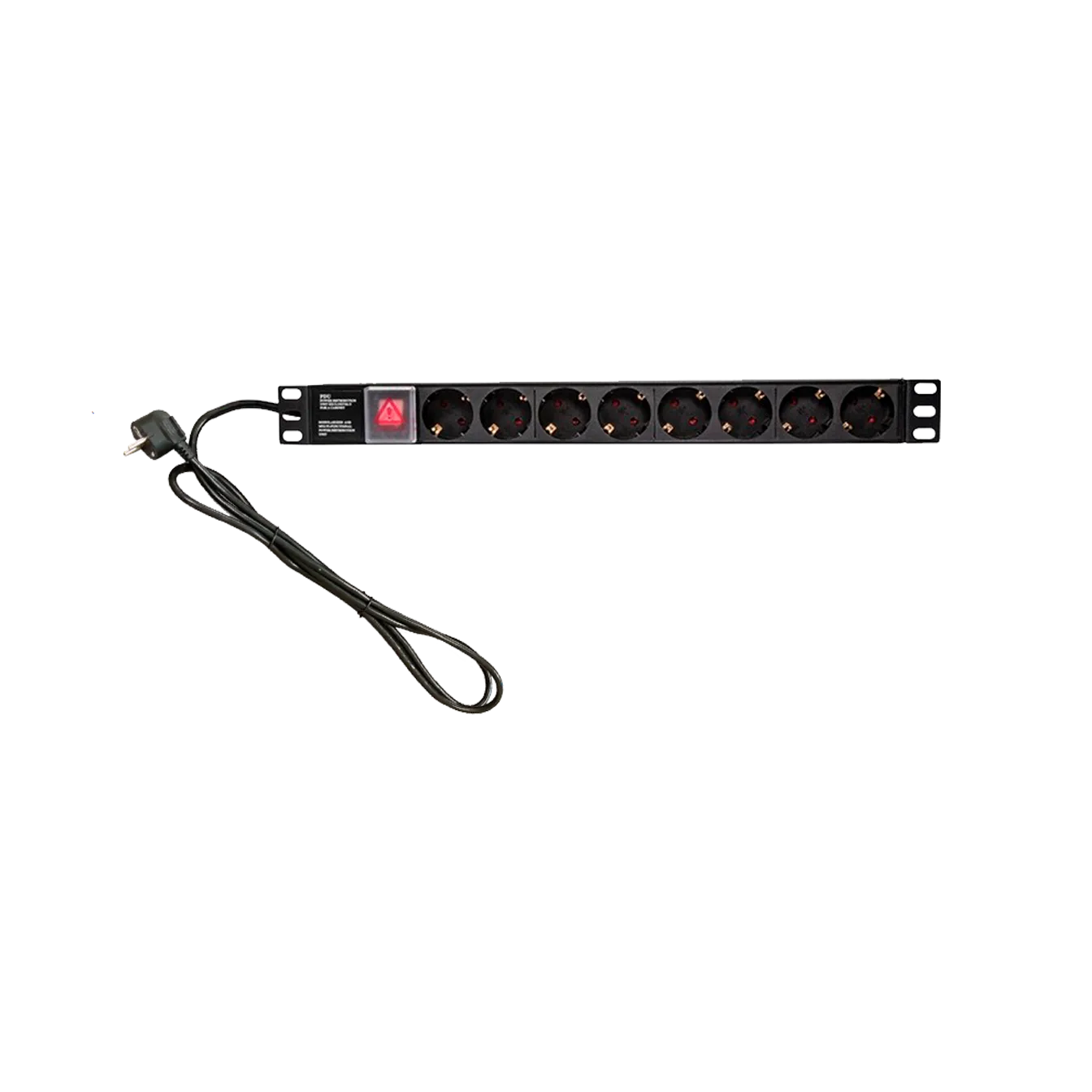 ���������� LP �� 8 ������� � ���������, 220� 16A, ��������� ���, 1U 19, ���������� ������