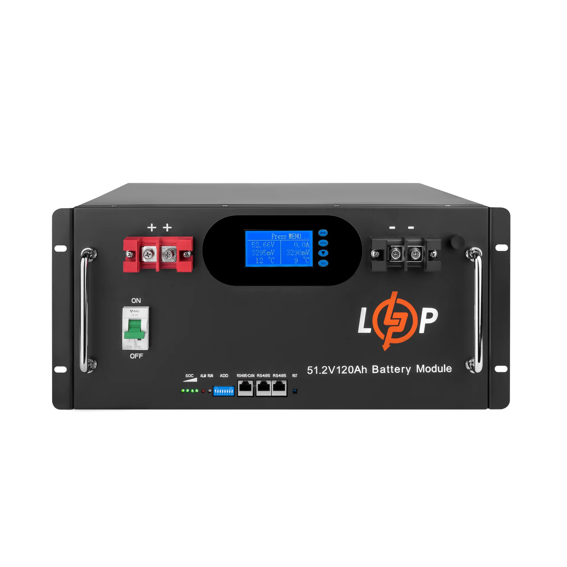 ���������� LP LiFePO4 51,2V - 120 Ah 6000Wh (Smart BMS 100A) � LCD RM AB RS485/CAN