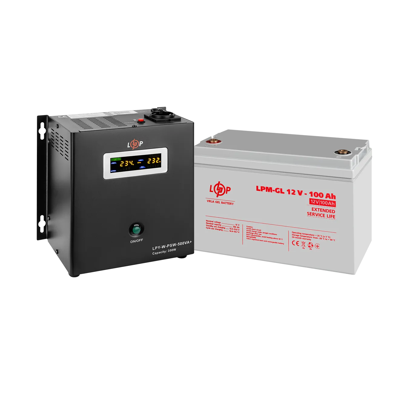 �������� ���������� �������� ��� + ������ ������� (UPS W500 + ��� GL 1200Wh)