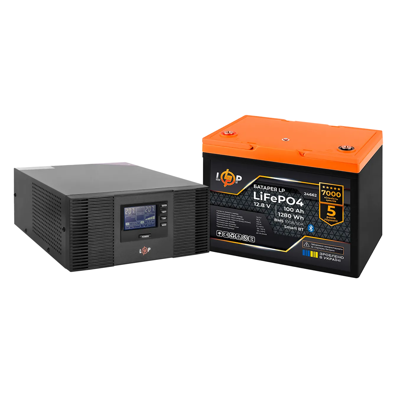 �������� ���������� �������� LogicPower B1500 + ���� (LiFePO4) ������� 1280Wh