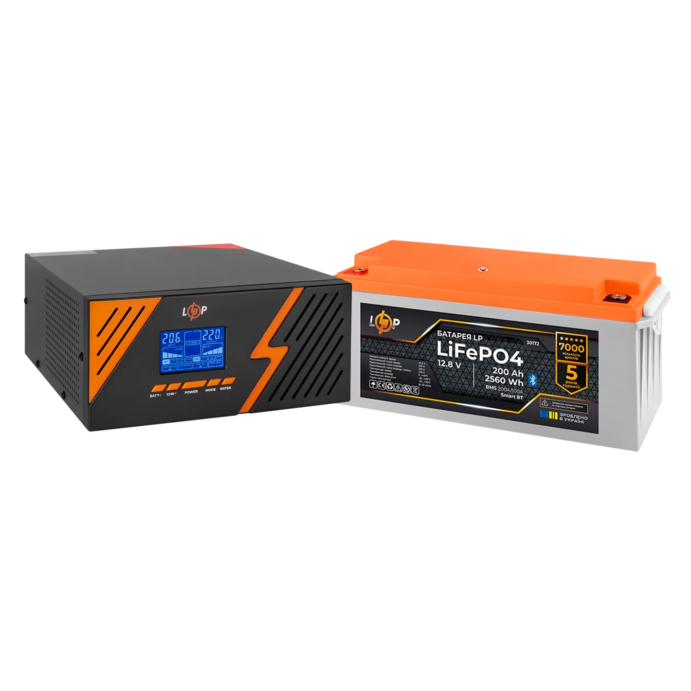 �������� ���������� �������� LogicPower B1500 Black + ���� (LiFePO4) ������� 2560Wh