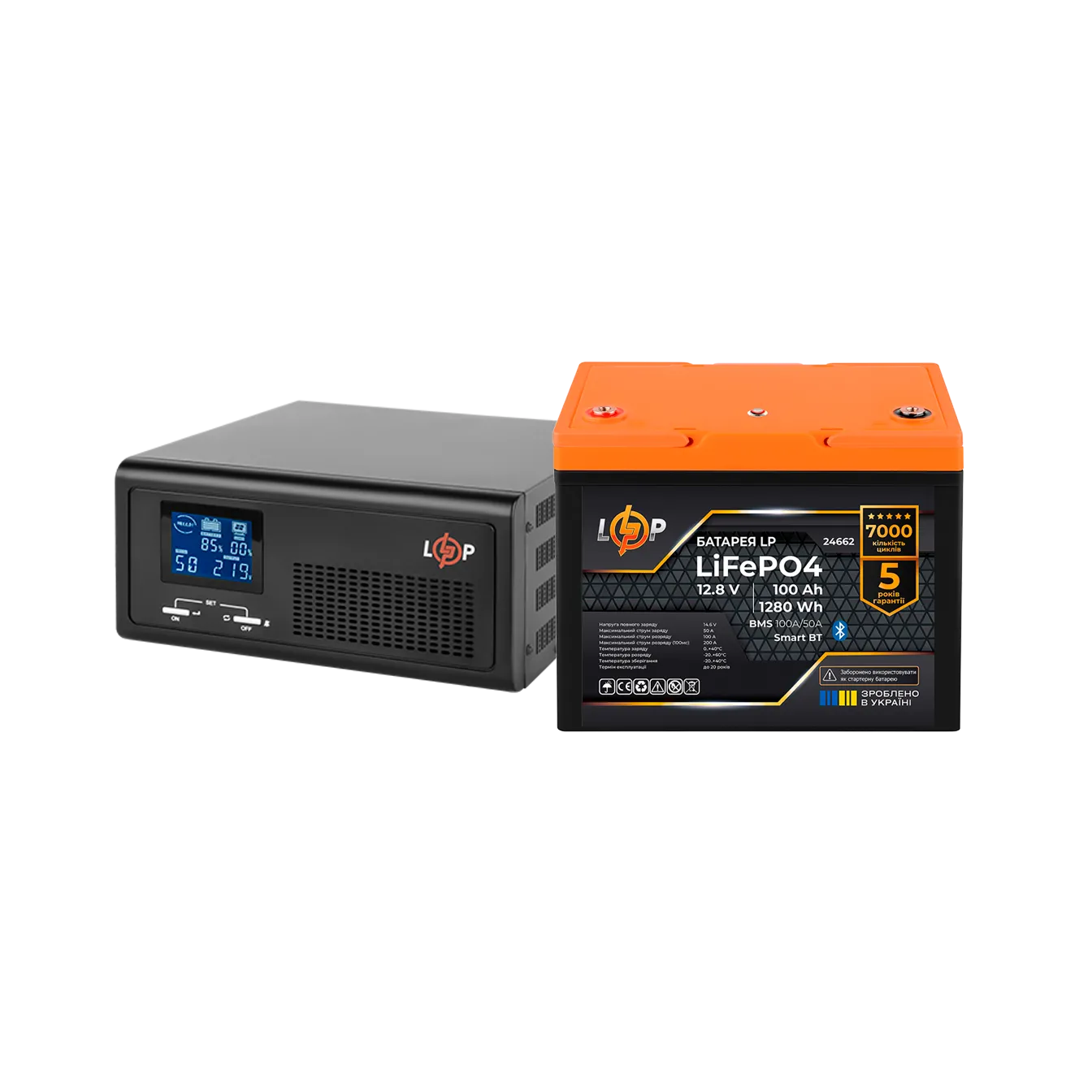 �������� ���������� �������� LP(LogicPower) ��� + ���� (LiFePO4) ������� (UPS �1000 + ��� LiFePO4 1280W)