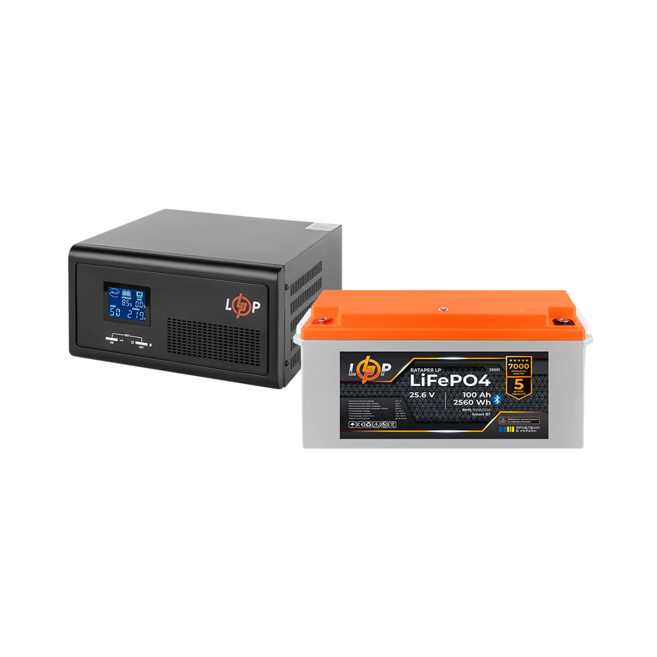 �������� ���������� �������� LP(LogicPower) ��� + ���� (LiFePO4) ������� (UPS �2300 + ��� LiFePO4 2560W)