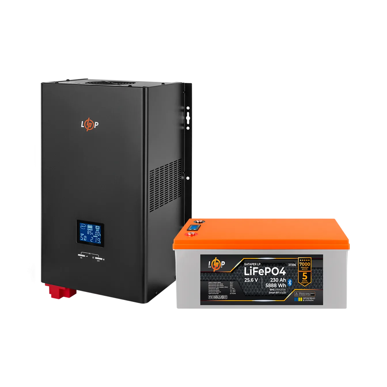 �������� ���������� �������� LP(LogicPower) ��� + ���� (LiFePO4) ������� (UPS W3500 + ��� LiFePO4 5888W)