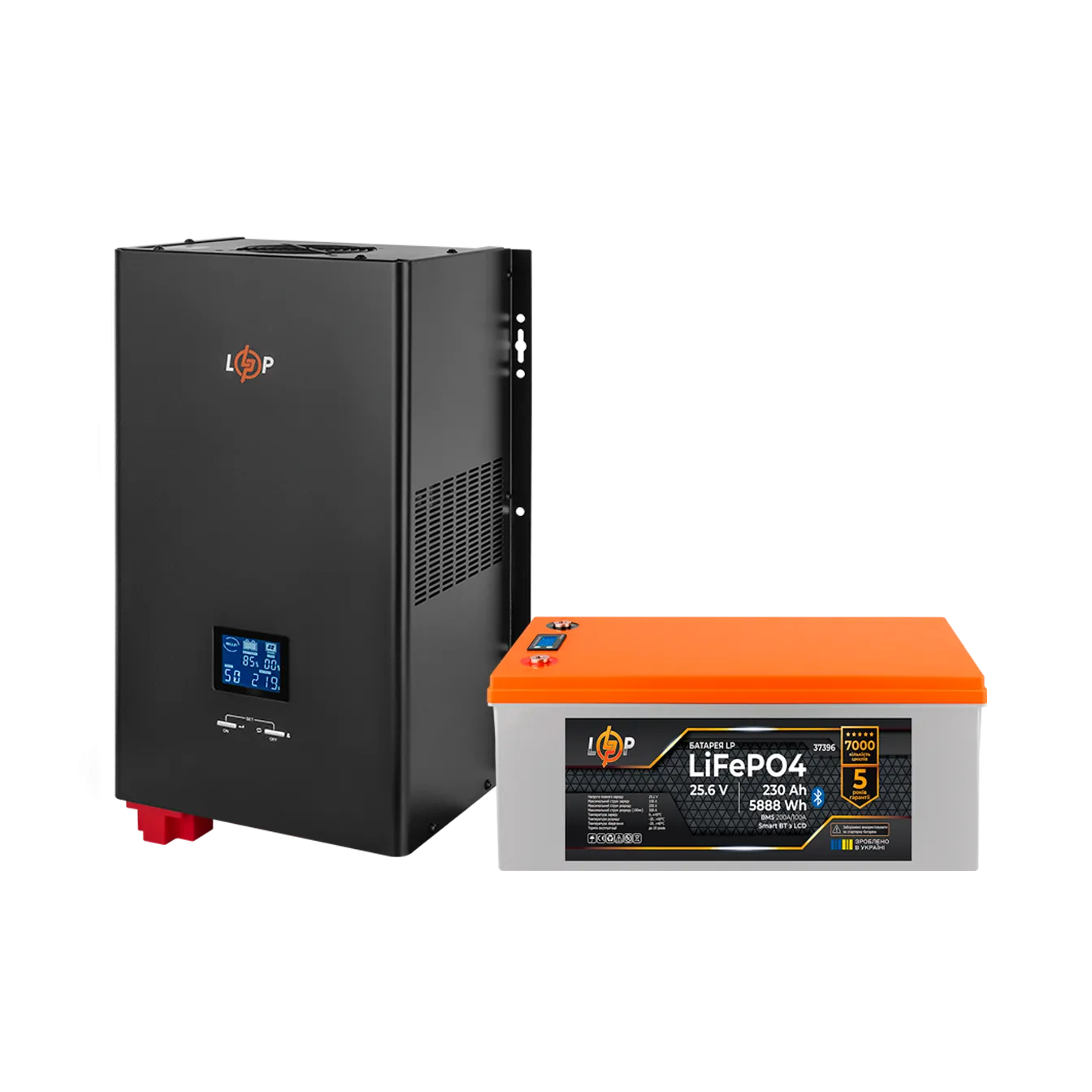 �������� ���������� �������� LP(LogicPower) ��� + ���� (LiFePO4) ������� (UPS W3600 + ��� LiFePO4 5888W)