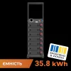 Акумулятор LP LiFePO4 Battery HVM 358,4V 100Ah (35840 Wh) BMS 125А AB Lrack black