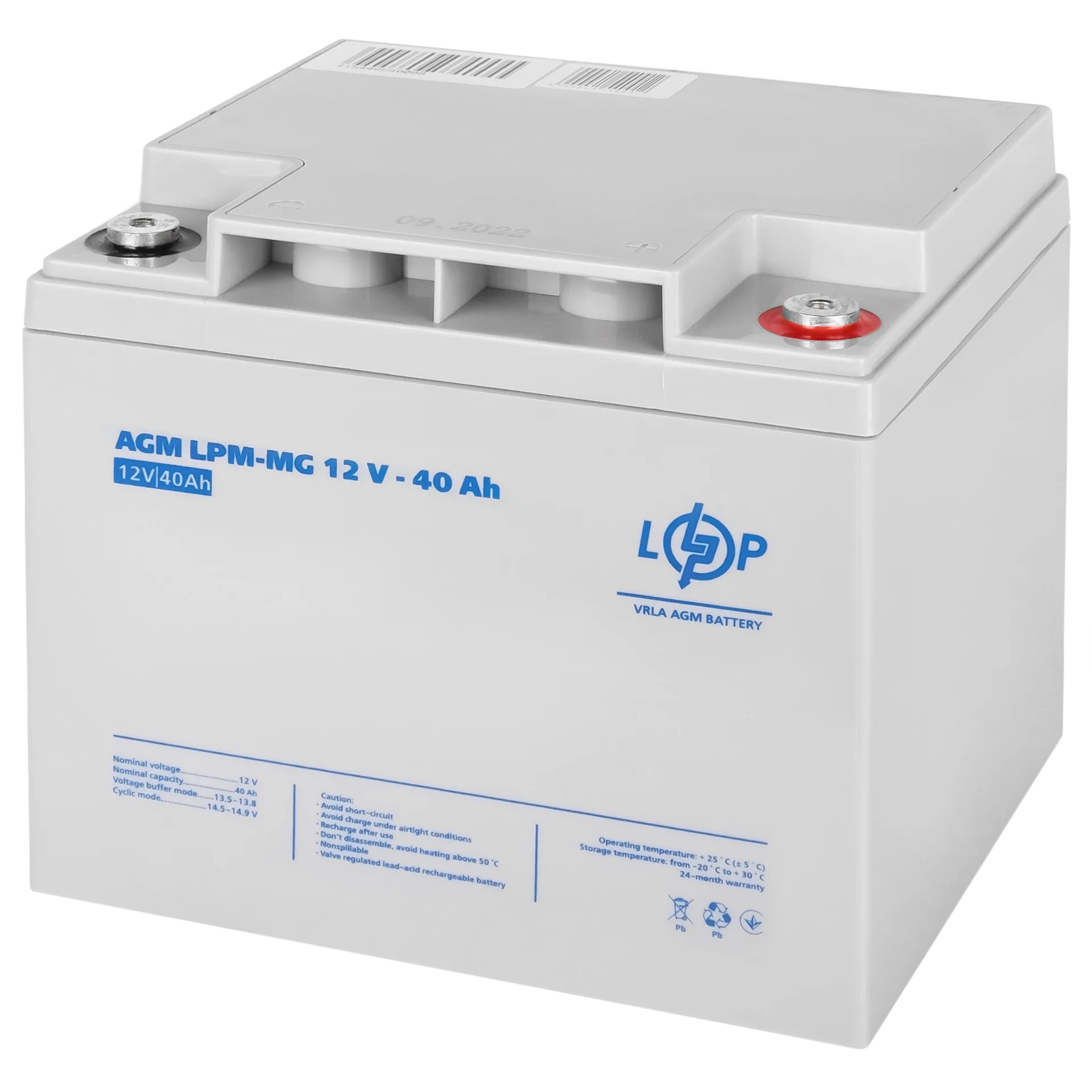 ���������� ������������� LPM-MG 12V - 40 Ah