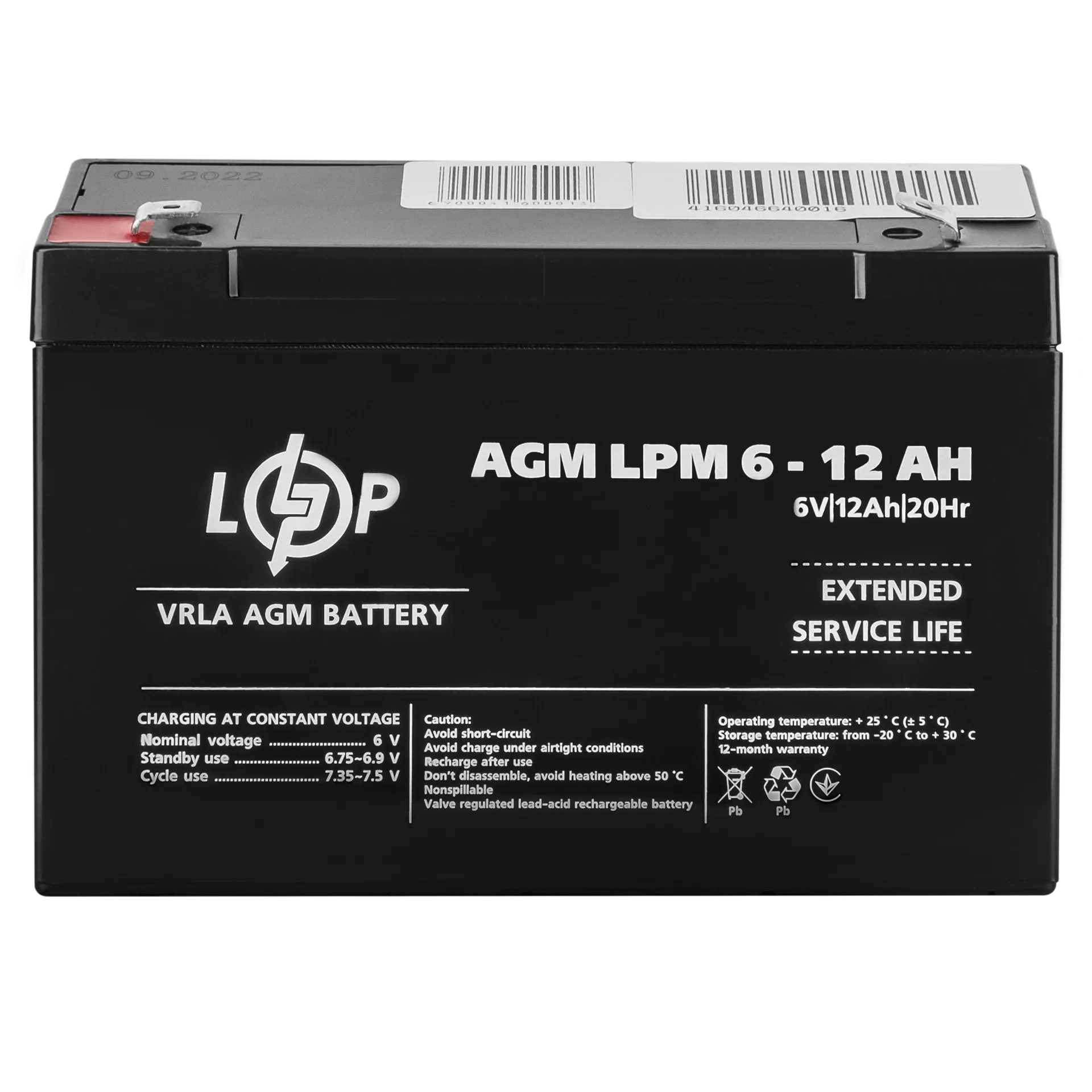 ���������� AGM LPM 6V - 12 Ah