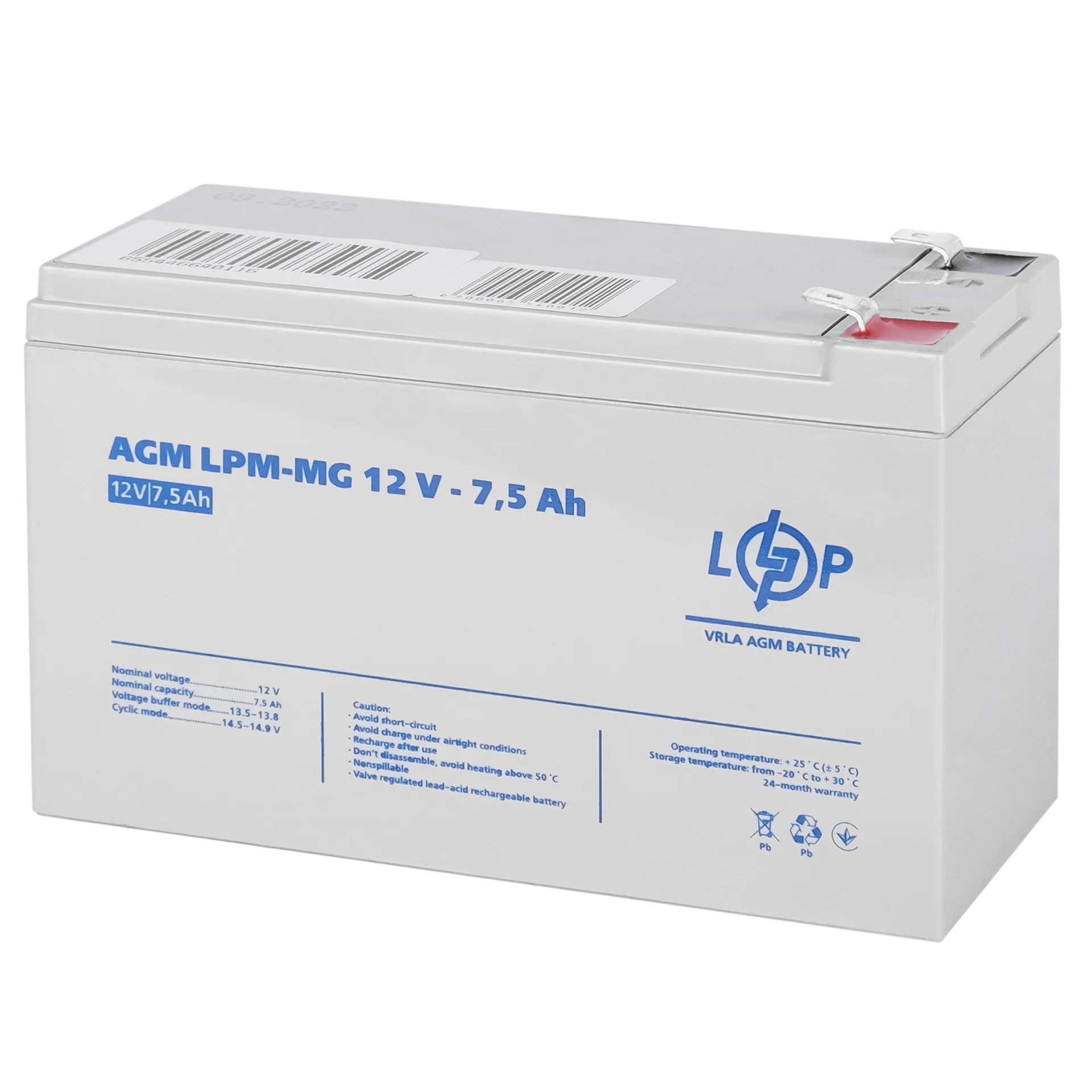 ���������� ������������� LPM-MG 12V - 7.5 Ah