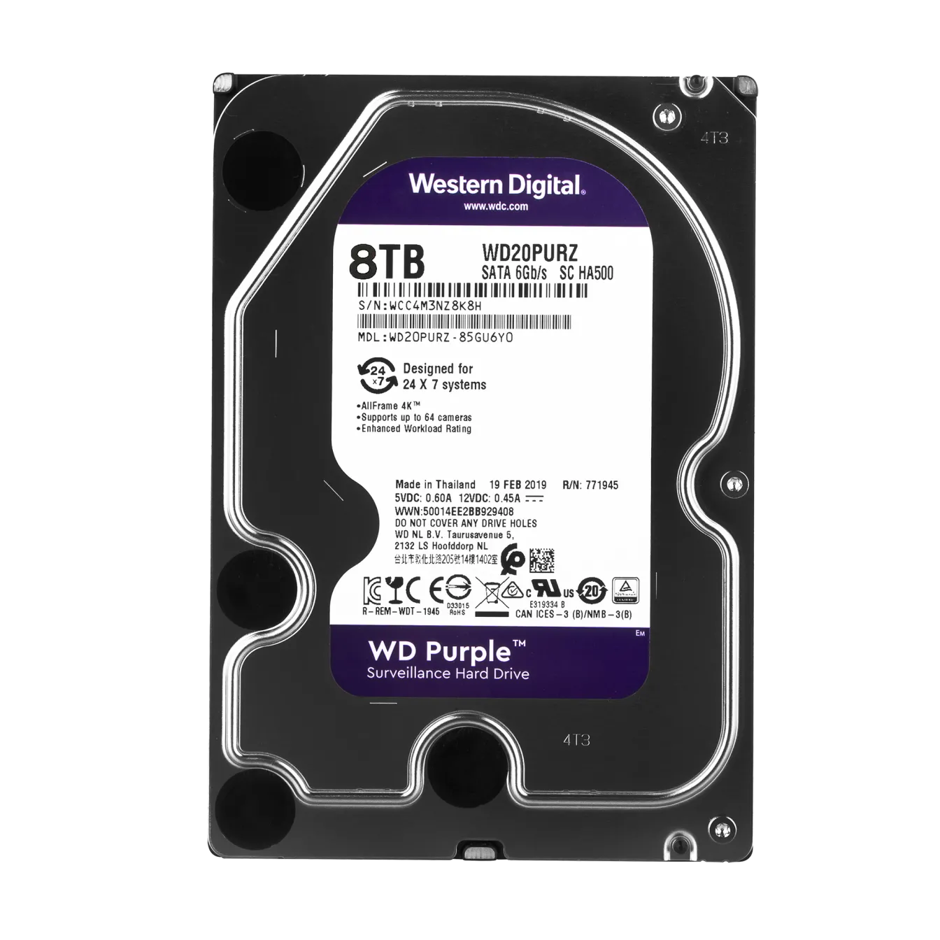 �������� ���� Western Digital 8TB Purple (WD82PURZ)