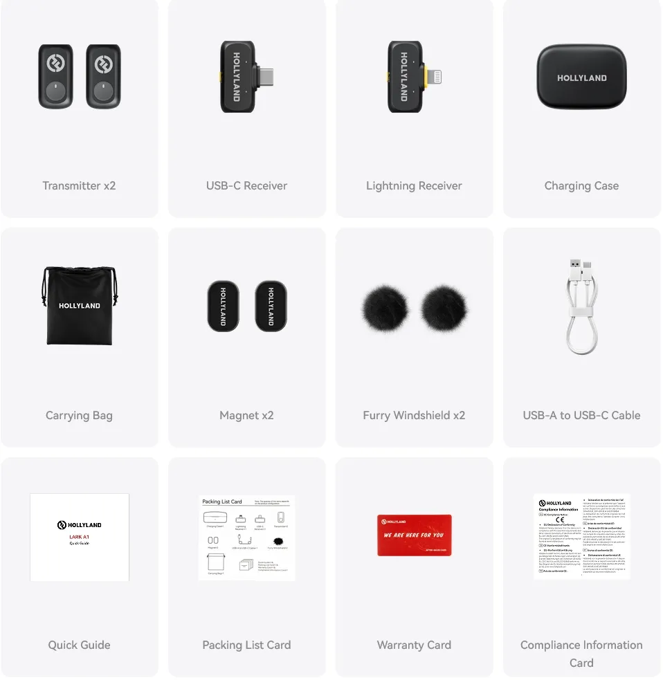 ���������� ��������� ������� Hollyland Lark A1 Combo