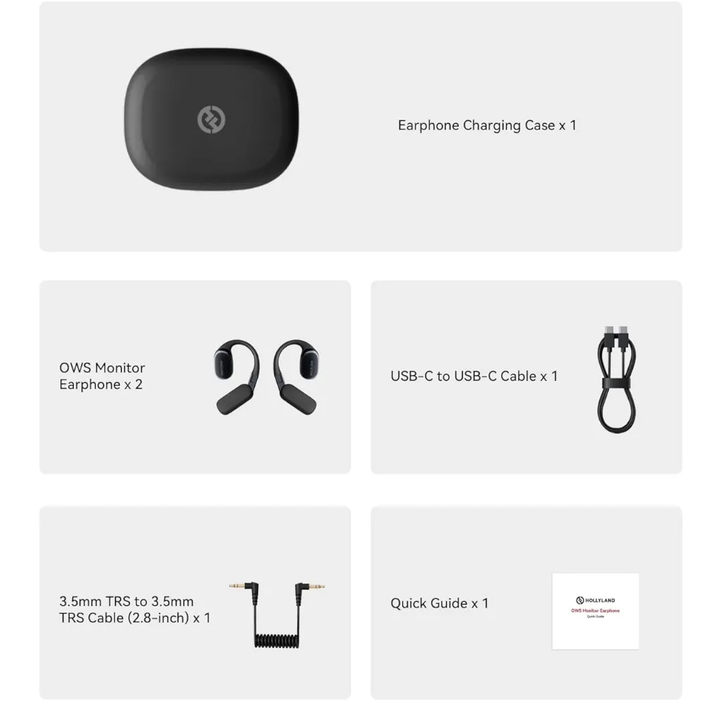 Моніторний навушник Hollyland OWS Monitor Earphone (2.4 GHz) Моніторний навушник Hollyland OWS Monitor Earphone (2.4 GHz)