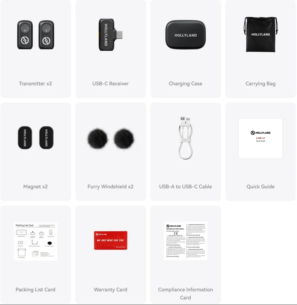 ���������� ��������� ������� Hollyland Lark A1 Duo