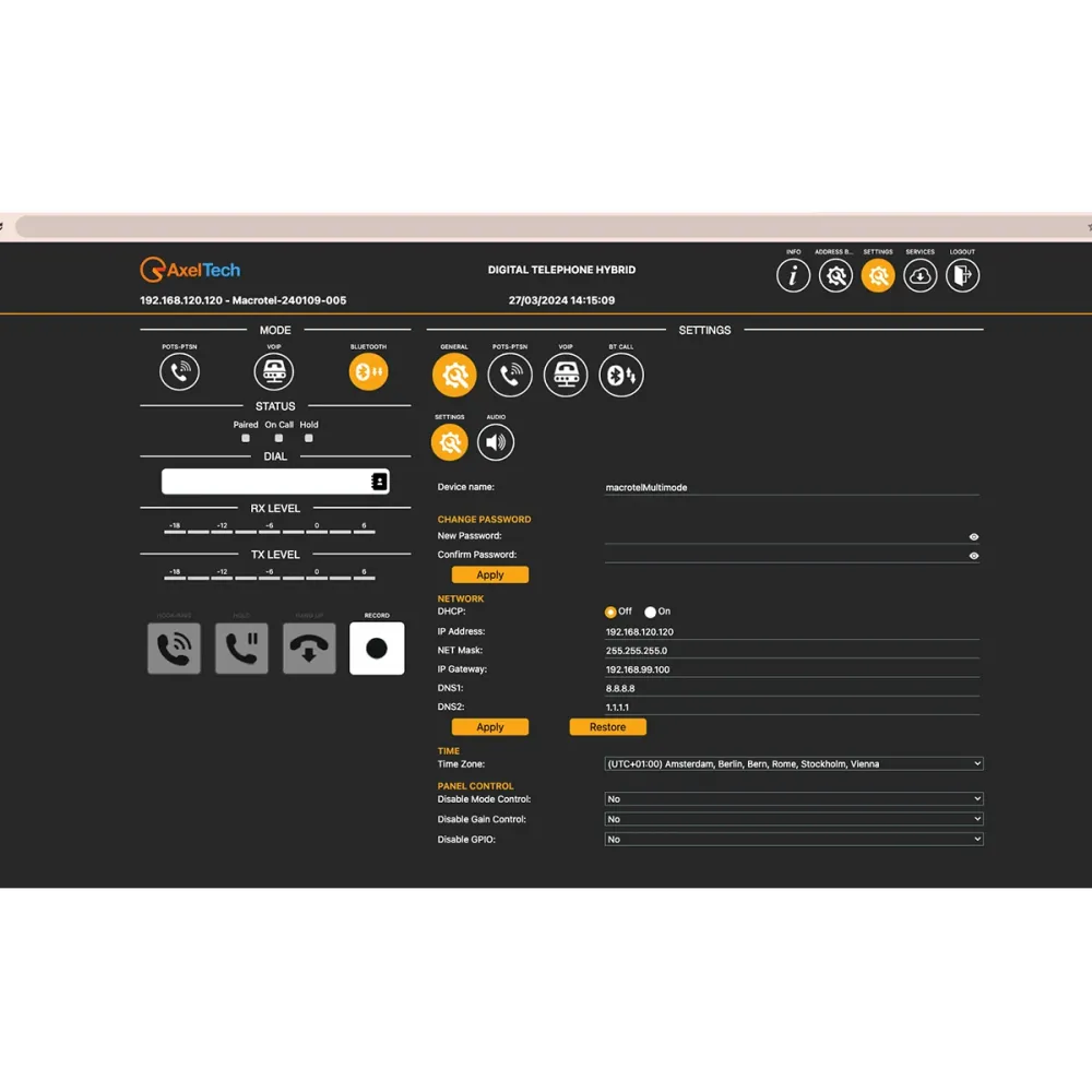 ���������� ����� MACROTEL X2 MULTIMODE