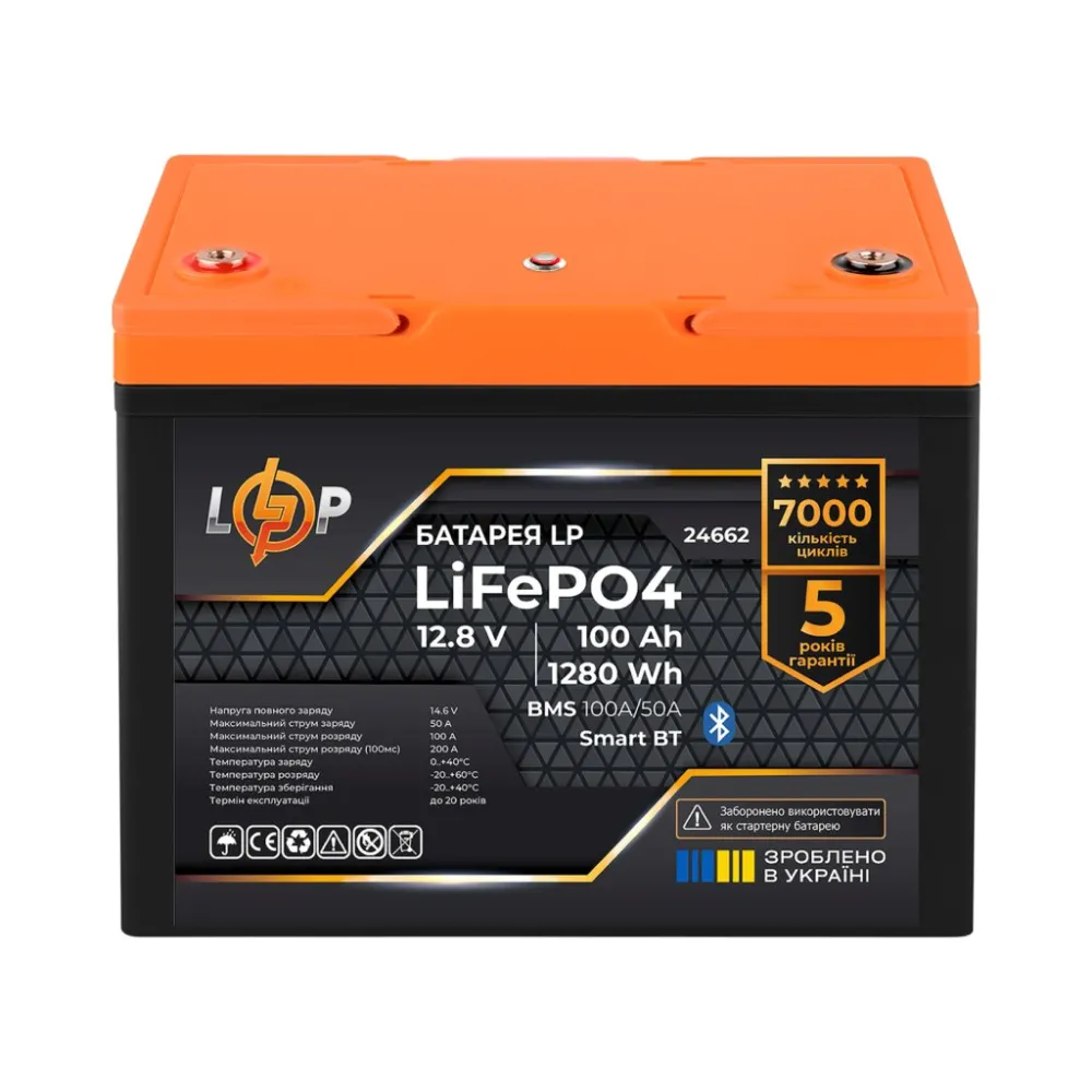 �������� ���������� �������� ��� LPM-PSW-1500VA (1050��) + ���������� LP LiFePO4 12,8V - 100 Ah