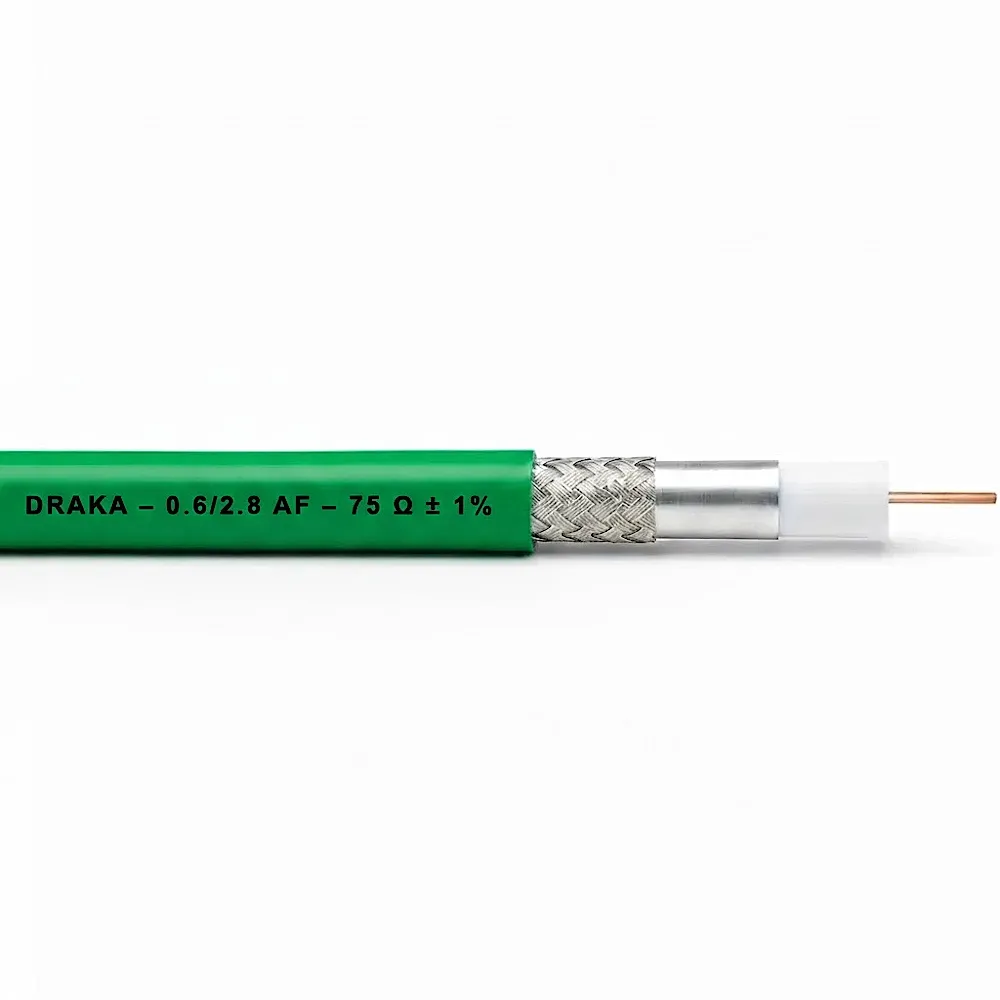 Відеокабель 75 Ом Draka 0.6/2.8AF FRNC-C Відеокабель 75 Ом Draka 0.6/2.8AF FRNC-C