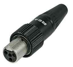Mini-XLR REAN by Neutrik RT4FCT-B