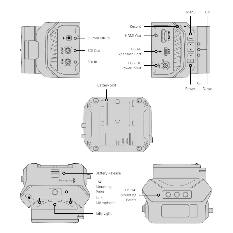������ Blackmagic Micro Studio Camera 4K G2 (CINSTUDMFT/UHD/MRG2)
