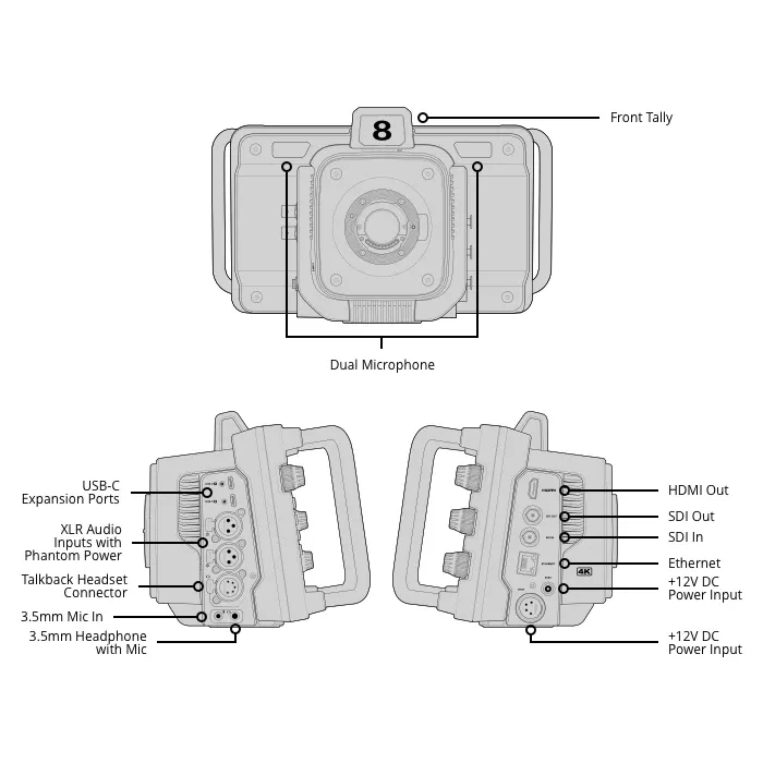 ������ Blackmagic Studio Camera 4K Plus G2 (CINSTUDMFT/G24PDDG2)
