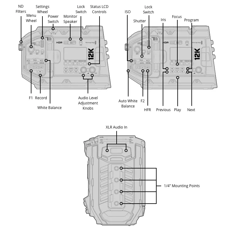 ������ Blackmagic URSA Mini Pro 12K OLPF (CINEURSAMUPRO12KOLPF)